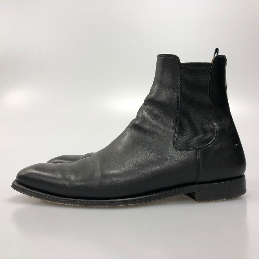 宮城興業 銀座田屋オーダー サイドゴアブーツ カーフ ブラック  サイズUK10想定 MIYAGIKOGYO 約28.5cm【AFC6】