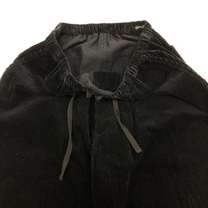 コモリ コーデュロイ ドローストリングパンツ C03-03007 ブラック メンズ サイズ2 COMOLI 【AFB25】