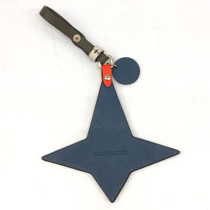 グローブトロッター チャーム キーホルダー ノーススター ネイビー系 globe-trotter【AFI19】【中古】