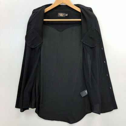 美品◆ダブルアールエル ラルフローレン ウエスタンシャツ ブラック メンズ サイズM相当 RRL RALPH LAUREN 【AFB46】
