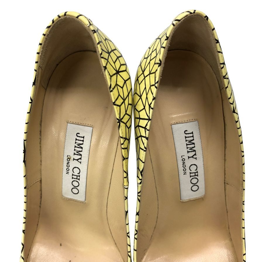ジミーチュウ パンプス ハイヒール 総柄 レディース サイズ37 JIMMY CHOO 約24.5cm【AFC36】