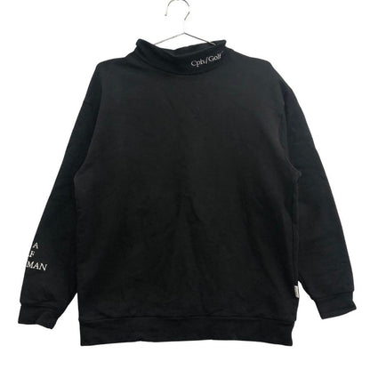 美品◆キャプテンズヘルムゴルフ 長袖Tシャツ モックネック ブラック サイズM メンズ Cph/Golf 【AFB27】