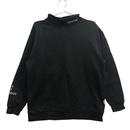 美品◆キャプテンズヘルムゴルフ 長袖Tシャツ モックネック ブラック サイズM メンズ Cph/Golf 【AFB27】
