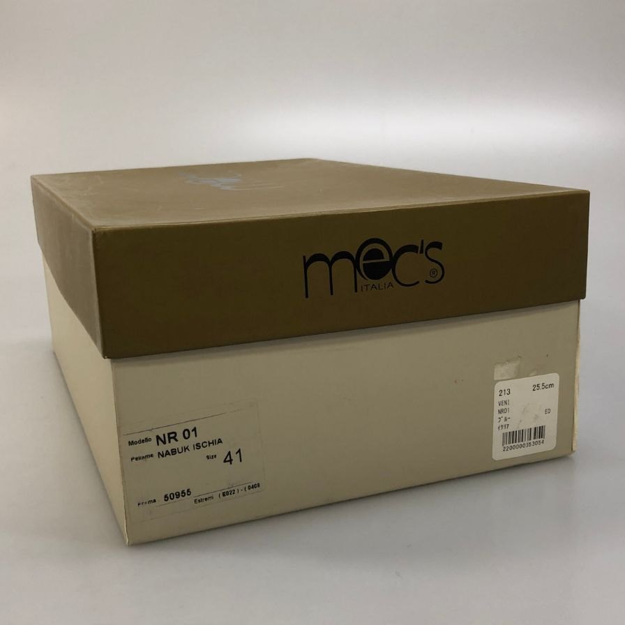 メックス モカシンシューズ チロリアン ヌバック レザー ブルー メンズ サイズ41 mec`s 約26.0cm【AFD4】