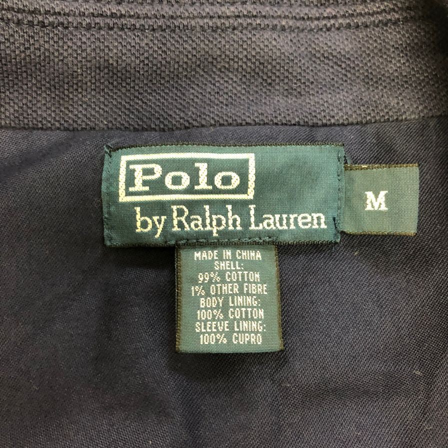 中古◆ポロ ラルフローレン テーラードジャケット 90S ネイビー メンズ サイズM Polo Ralph Lauren 【AFA1】