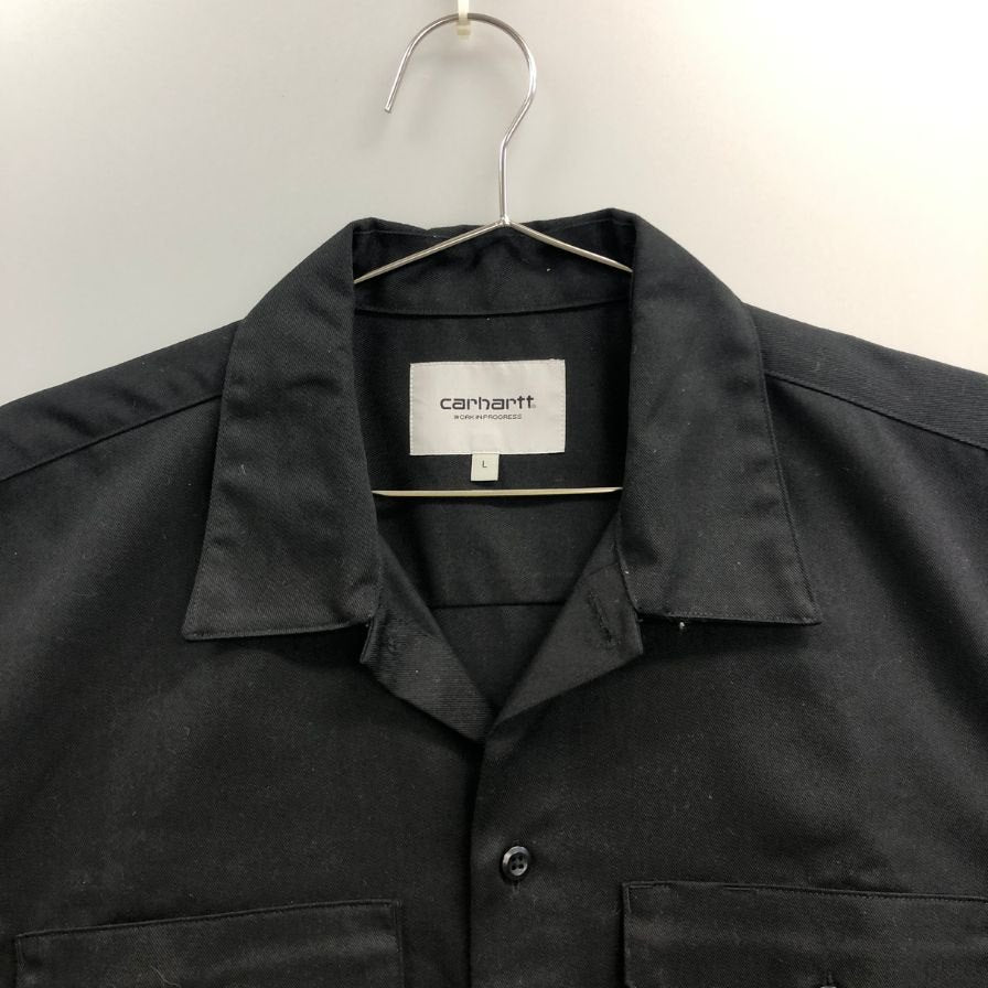 美品◆カーハート マスター ワークシャツ ブラック メンズ サイズL Carhartt WIP 【AFB6】