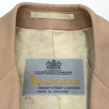 アクアスキュータム バルカラーコート ヴィンテージ イングランド製 ベージュ メンズ ベージュ サイズ34 Aquascutum【LA】