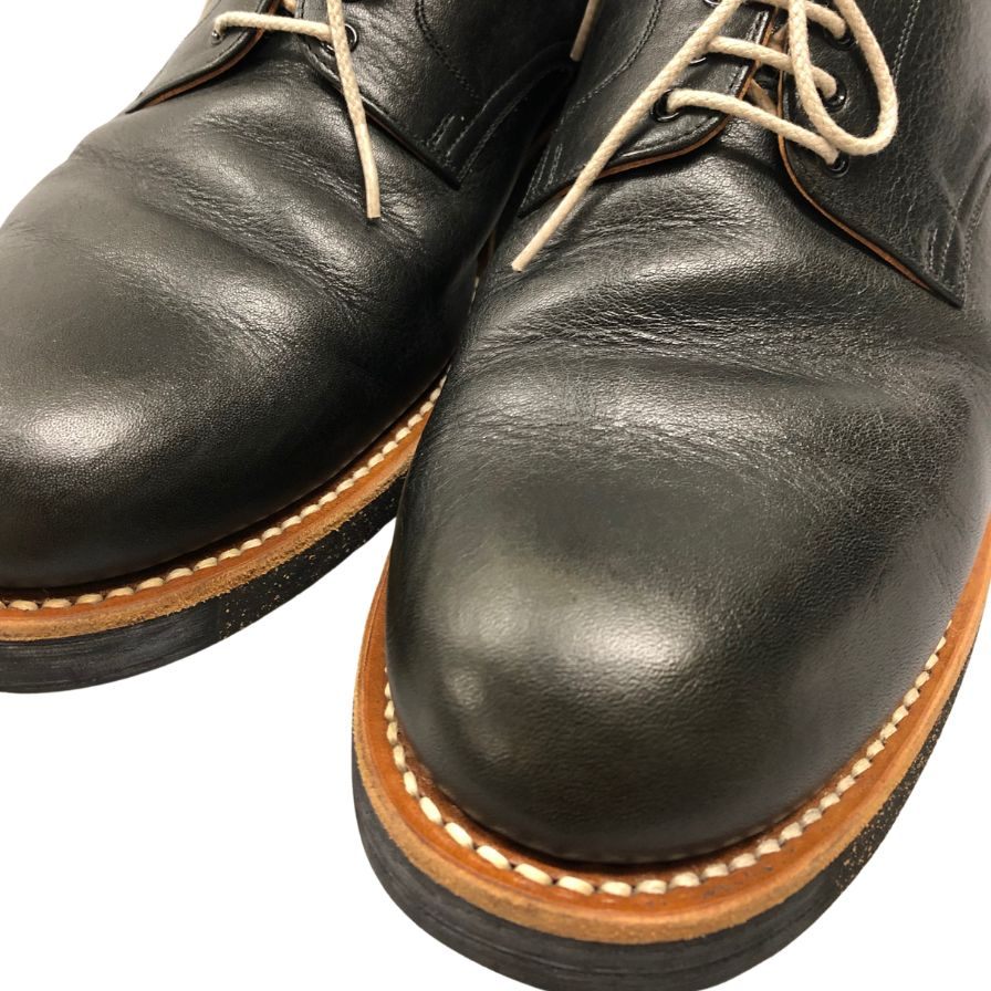 スコッチグレイン レザーシューズ 74 プレーントゥ ブラックブリックソール サイズ26 メンズ ブラック SCOTCH GRAIN 約26.0cm【AFC30】