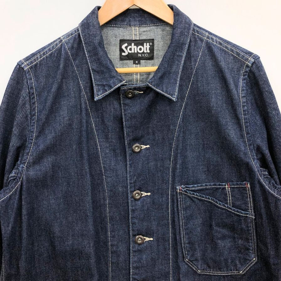 schott PERFECTO ダークブルー デニムジャケット L schott PERFECTO ダークブルー デニムジャケット L 最終価格