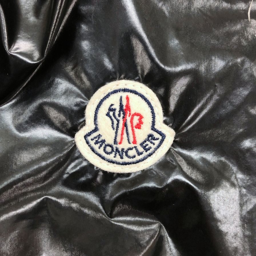 中古◆モンクレール ナイロンフーディージャケット MATERIAL STOFF ハンガリー製 レディース サイズ5 ブラック MONCLER 【AFB17】