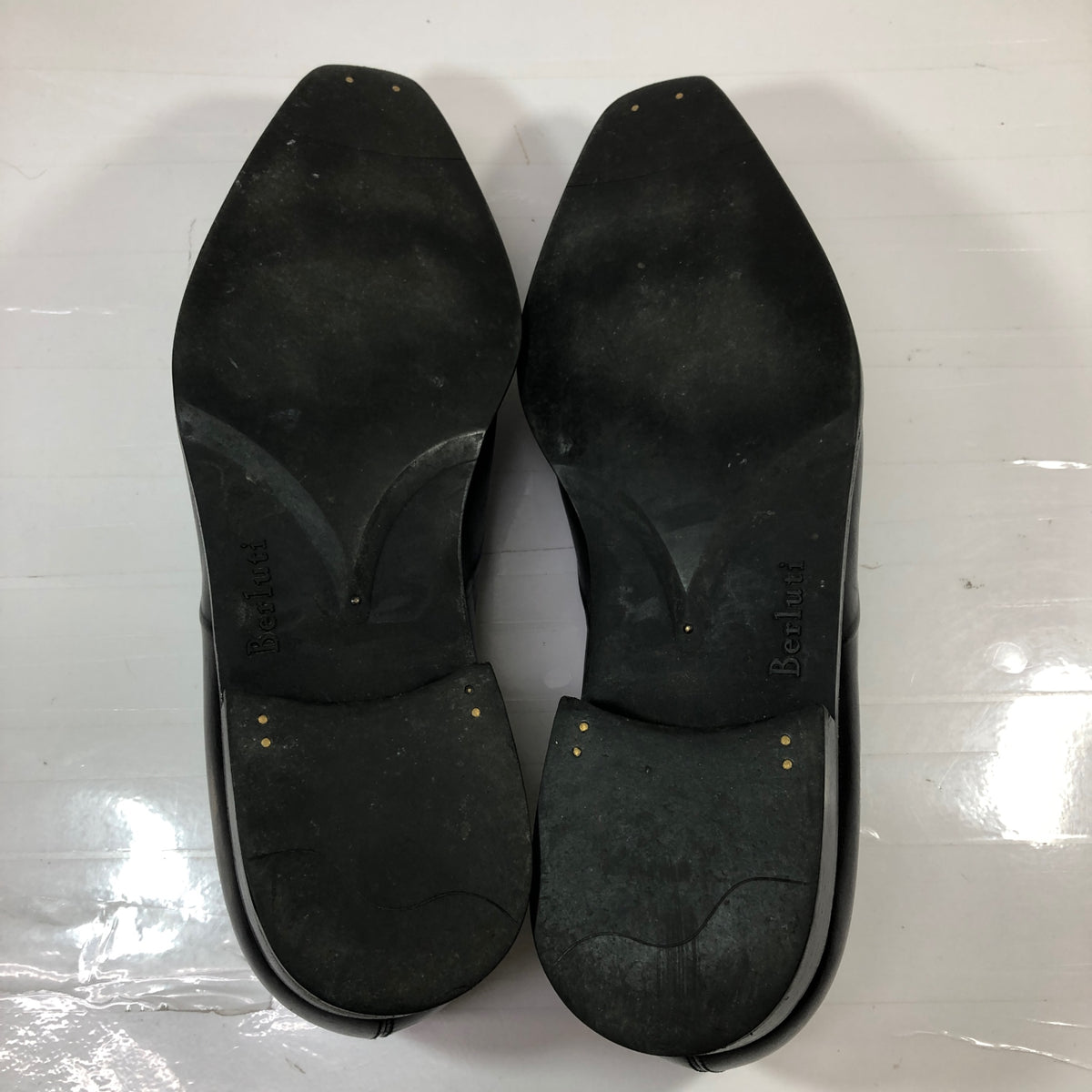 ベルルッティ  レザーシューズ ローファー  グレー系 ラスト0143 サイズ9 メンズ BERLUTI 約27.0cm【AFC3】