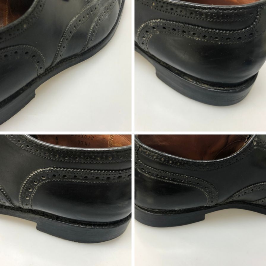 オールデン レザーシューズ ウイングチップ 9741 コードバン メンズ ブラック サイズ US10.5 ALDEN ビジネスシューズ 約28.5cm【LA】【中古】