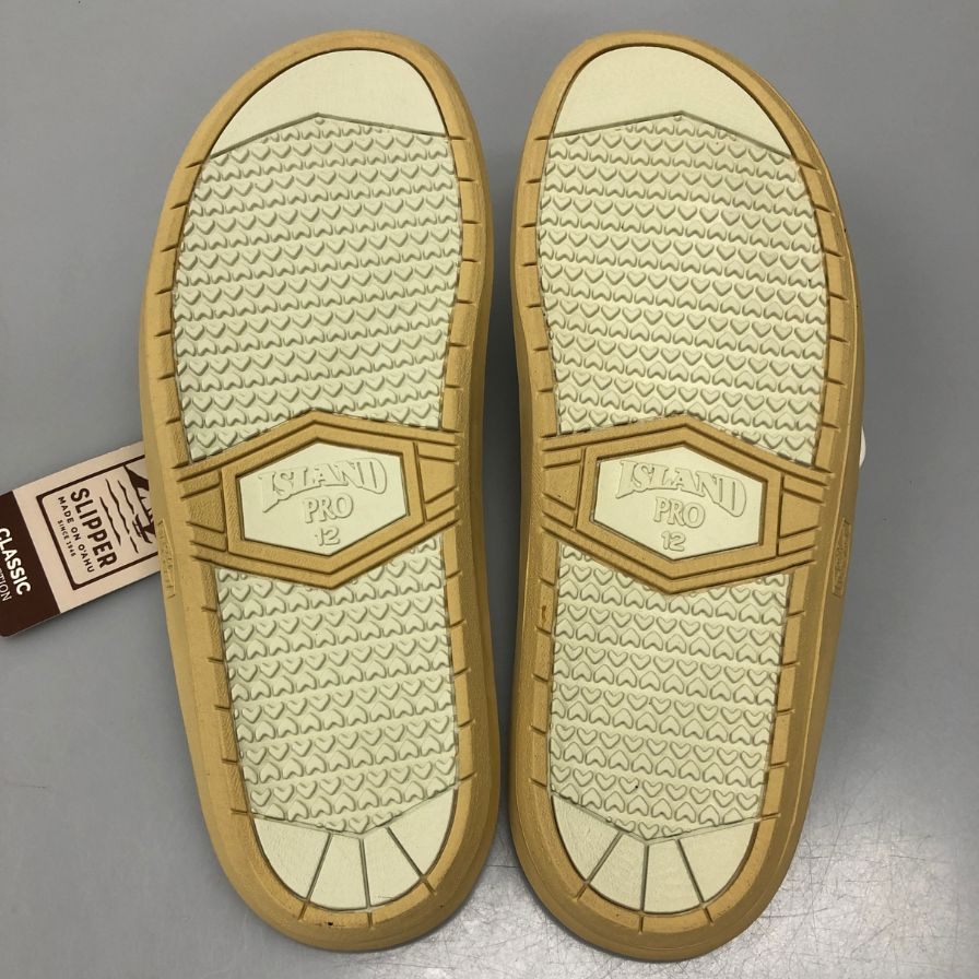 アイランドスリッパ ビーチサンダル 総柄 クラシック デザイン ブルー メンズ サイズ12 ISLAND SLIPPER 約30.0cm【AFC3】
