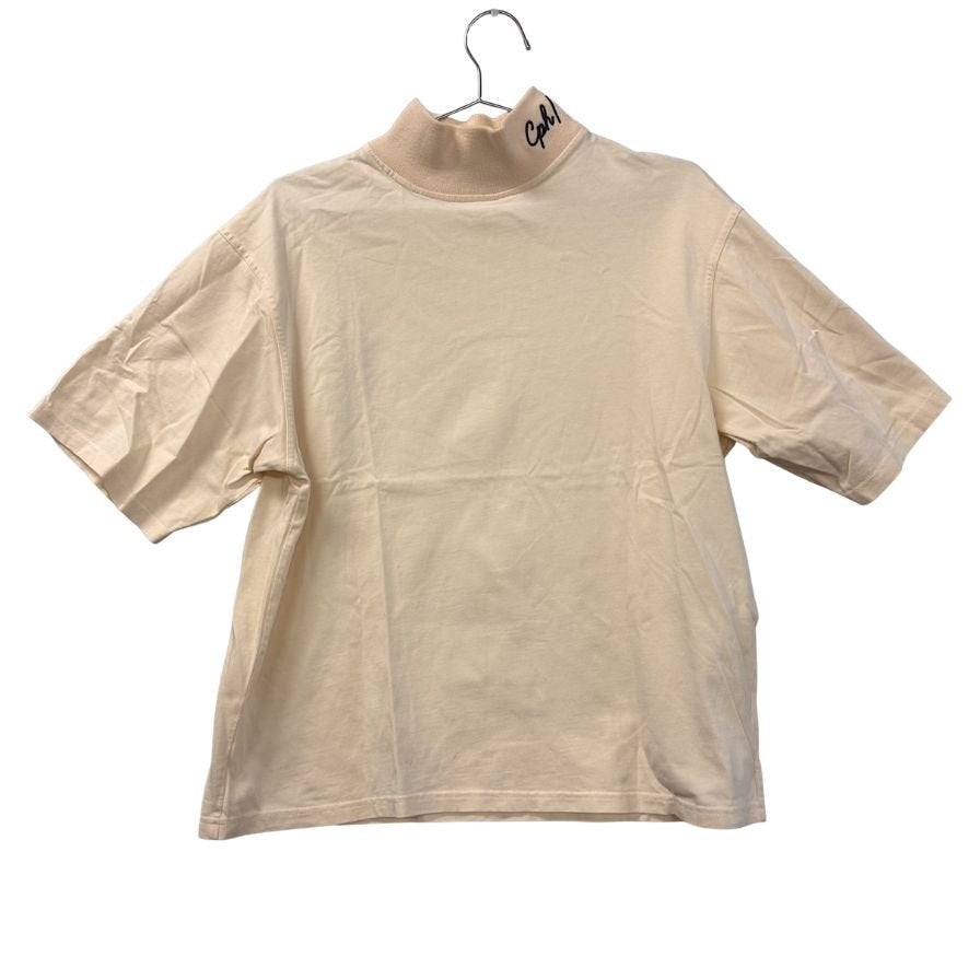 中古◆キャプテンズヘルムゴルフ モックネックTシャツ ベージュ サイズM メンズ Cph/Golf 【AFB44】
