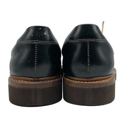 ジャランスリウァヤ レザースニーカー インテリジェンス シューズ 210306 カーフ ブラック サイズ8 メンズ Jalan Sriwijaya Intelligence Shoes 約26.5cm【AFD15-2】