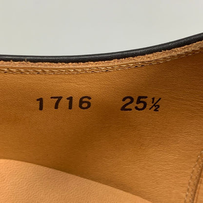 スコッチグレイン ストレートチップ カーフレザー  レースアップシューズ 1716 メンズ ブラック サイズ25.5 SCOTCH GRAIN ビジネスシューズ 約25.5cm【LA】【中古】