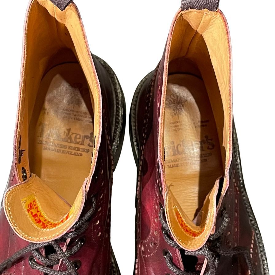 トリッカーズ カントリーブーツ ストウ バーガンディ UK8 Tricker's トリッカーズ STOW ストウ COUNTRY BOOTS カントリー