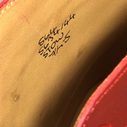 トリッカーズ ストウ 5634 ウィングチップ メンズ サイズ 7ハーフ レッド Tricker’ｓ ブーツ 約26.0cm【LA】【中古】