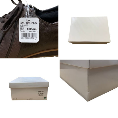 新宿屋 レザーシューズ オーストリッチ 0220-085 サイズ24.5cm レディース ブラウン shinjukuya 約24.5cm【7F3-1】