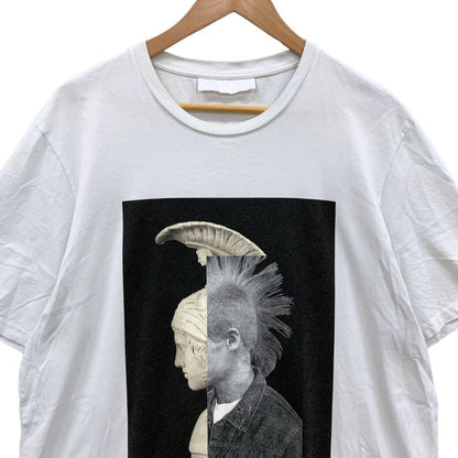 中古◆ニールバレット Tシャツ 20AW Hybrid Mohawk God TEE PBJT793B-P508S メンズ サイズXL ホワイト Neil Barrett 【AFB15】