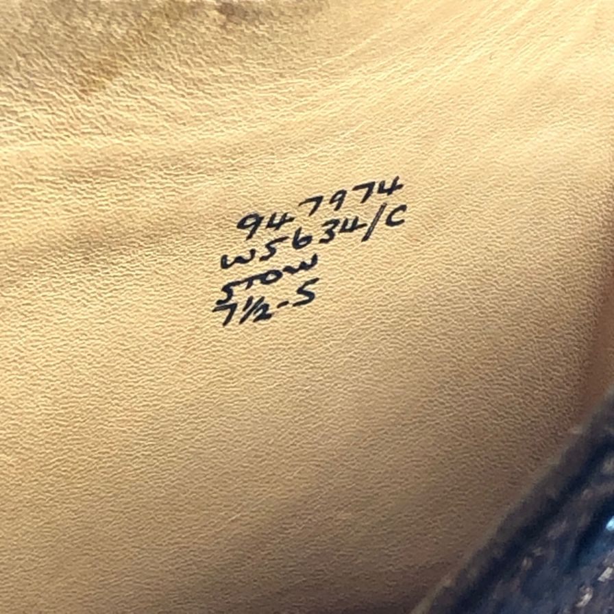 トリッカーズ ストウ カントリーブーツ ウイングチップ 947979 W5634 ブラウン UK7ハーフ Tricker’ｓ ブーツ 約26.0cm【LA】【中古】