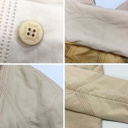 美品◆プリーツプリーズ イッセイミヤケ ダウンコート ベージュ レディース サイズ3 PP74-ZA872 PLEATS PLEASE ISSEY MIYAKE 【AFA20】