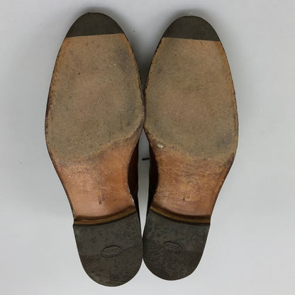 エーボンハウス レザーシューズ クロケット＆ジョーンズ製 パンチドキャップトゥ ブラウン サイズUK8E メンズ AVON HOUSE 約26.5cm【AFC1】