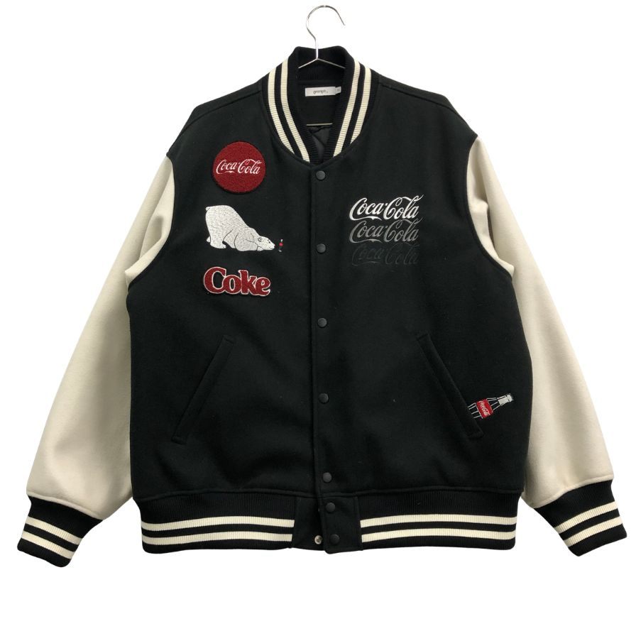 中古◆グラニフ スタジャン スタジアムジャンパー コカコーラ メンズ サイズXL ブラック granigh 【AFF22】