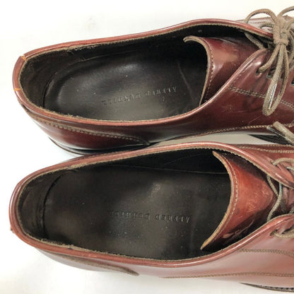 アルフレッド ダンヒル レザーシューズ コードバン プレーントゥ イタリア製 メンズ サイズ40 ブラウン Alfred Dunhill 約25.5cm【AFC48】