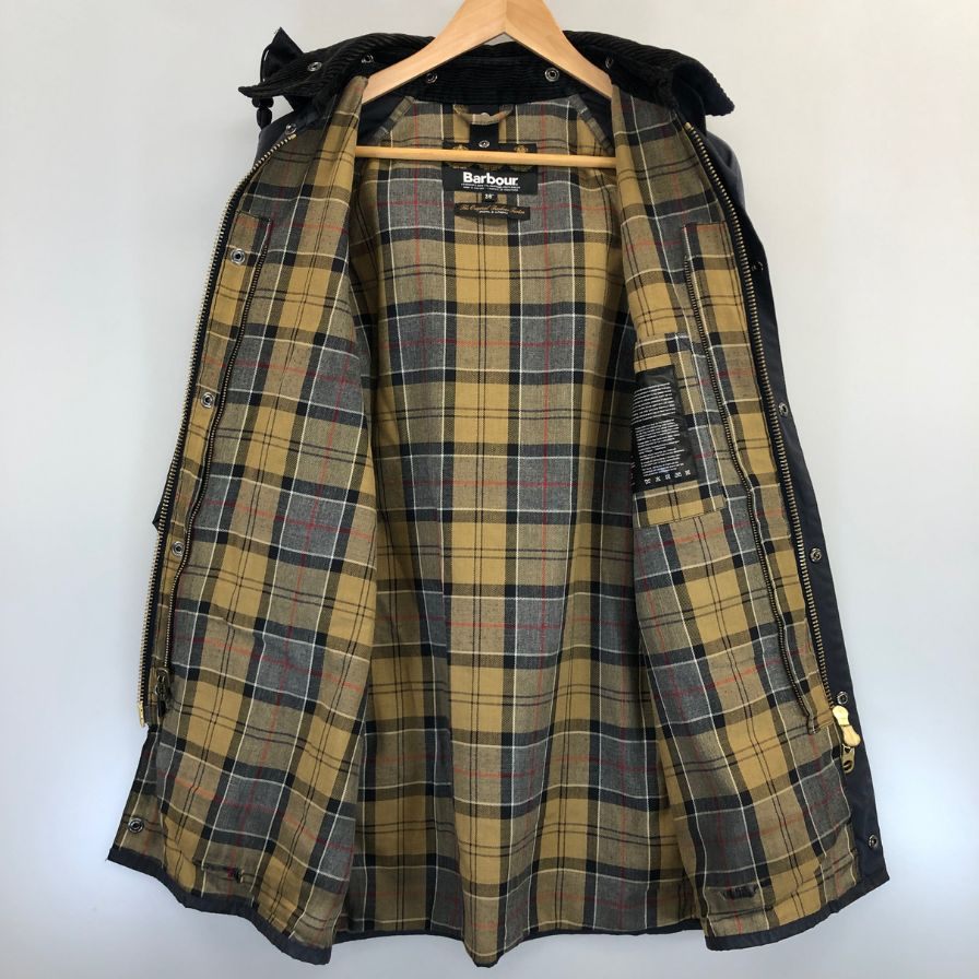 バブアー オイルドジャケット SL ビューフォート 3ワラント ネイビー メンズ サイズ36 BARBOUR BEAUFORT【LA】
