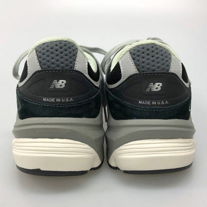 ニューバランス ローカットスニーカー M990BK6 レザー メッシュ USA製 ブラック メンズ サイズ27cm NewBalance 約27.0cm【AFC45】