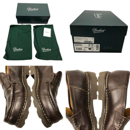 パラブーツ ローファー ランス リスレザー カフェ サイズ8 メンズ PARABOOT REIMS ローファー 約26.5cm【LA】【中古】
