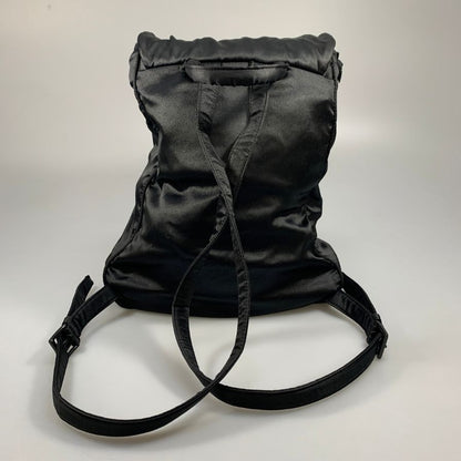 ジョルジオアルマーニ ル コレツィオーニ リュック フラップ バックパック ナイロンキャンバス ブラック ユニセックス GIORGIO ARMANI【AFE4】