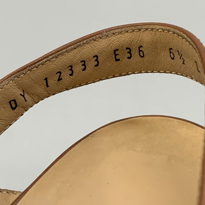 サルバトーレ フェラガモ サンダル ブラウン レディース サイズ6.5C Salvatore Ferragamo 約24.0cm【AFC45】