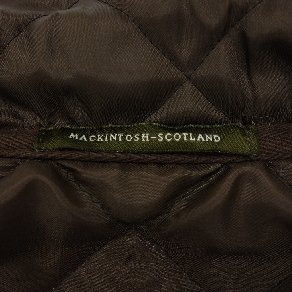 美品◆マッキントッシュ キルティングジャケット ポリエステル メンズ ブラウン サイズ32 MACKINTOSH【AFB10】