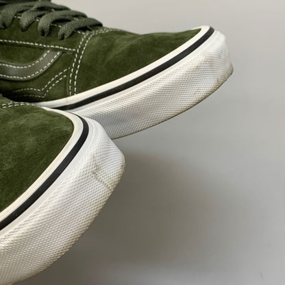 ヴァンズ バンズ スニーカー オールドスクール ピッグ スエード メンズ サイズ25cm グリーン VANS 約25.0cm【AFD7】