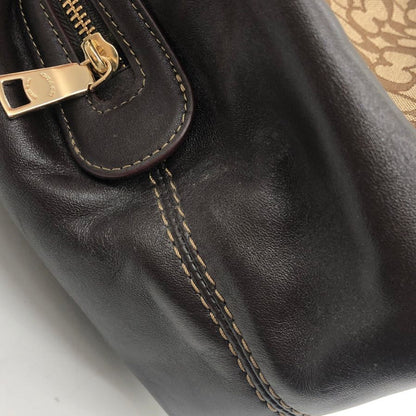 コーチ シグネチャー キャンバス×レザー ハンドバッグ トートバッグ  ゴールド金具 F57612 COACH【AFE10】