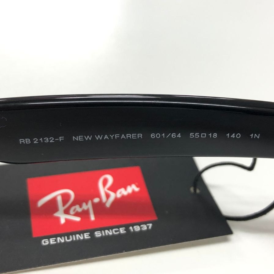 レイバン サングラス ニューウェイファーラー メンズ ブラック RB2132-F 601/64 55□18 140 1N Ray-Ban NEW WAYFARER【AFI18-3】