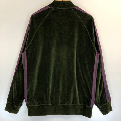 極美品◆ニードルス 21AW トラックジャケット ベロア グリーン×パープル メンズ サイズL J0227 Needles 【AFB3】