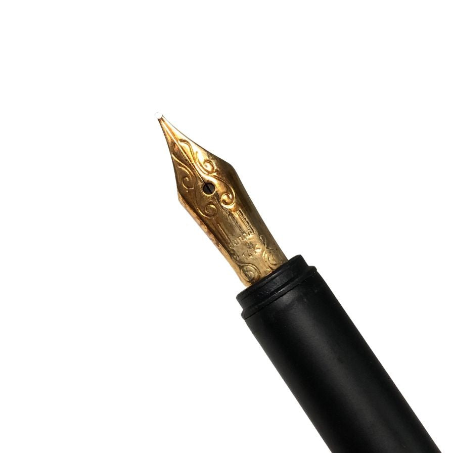 ダンヒル 万年筆 ジェムライン バーレイ ペン先14K ｄロゴ ゴールド Dunhill【AFI18-2】