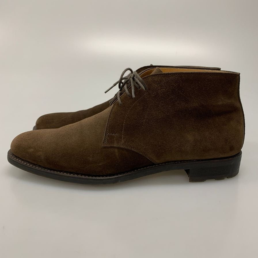 ジョーワークス チャッカブーツ スエード プレーントゥ スエード メンズ ブラウン サイズ40相当 JOE WORKS ブーツ 約25.5cm【LA】【中古】