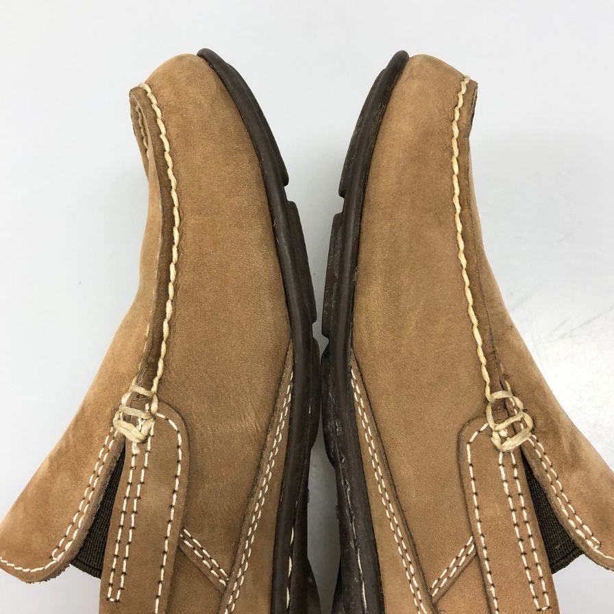 ロックポート アディダス スリッポン ドライビングシューズ スエード メンズ ブラウン系 サイズ24.5cm ROCKPORT adiPRENE by adidas 約24.5cm【AFC3】