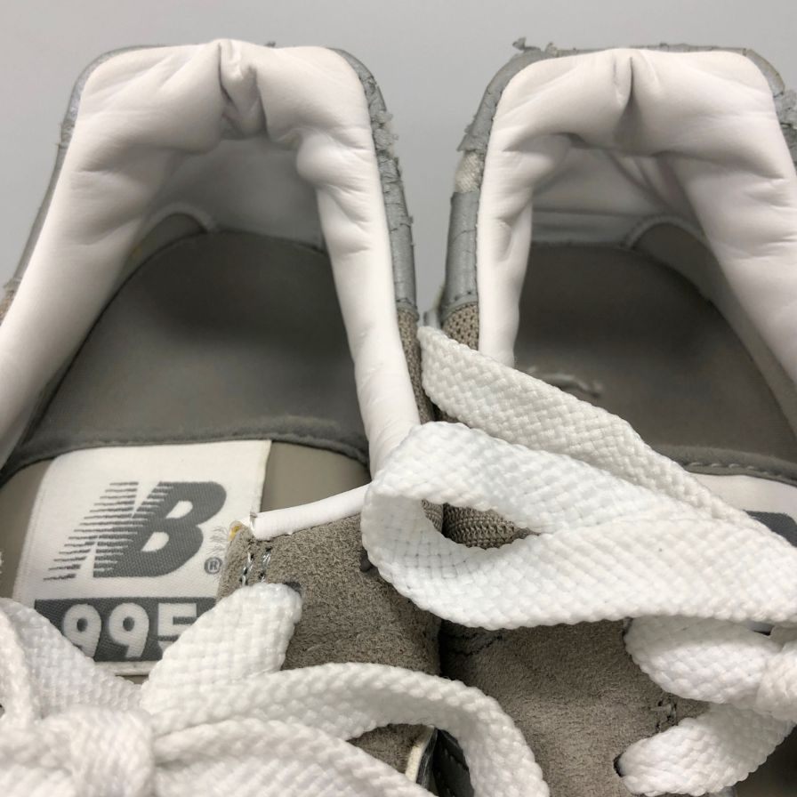 ニューバランス スニーカー M995GR USA製 スウェード メッシュ メンズ サイズ25.5cm グレー  new balance 約25.5cm【AFD15】
