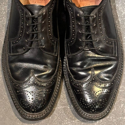 アレンエドモンズ フルブローグ カーフ ブラック サイズ6.5E メンズ Allen Edmonds ビジネスシューズ 約24.5cm【LA】【中古】