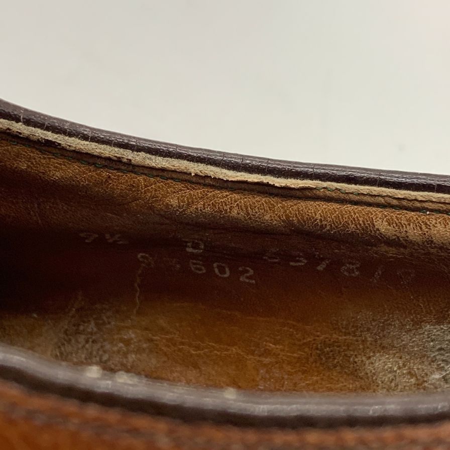 フローシャイム レザーシューズ ウイングチップ グレインレザー ブラウン メンズ サイズUS9.5D FLORSHEIM 約27.5cm【YB6】