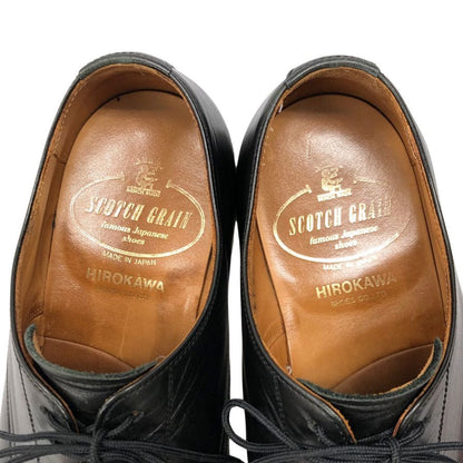スコッチグレイン Uチップ シャインオアレイン カーフレザー ブラック 24㎝ 3E メンズ 革靴 SCOTCH GRAIN SHINE OR RAIN ビジネスシューズ 約24.0cm【LA】【中古】