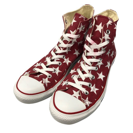 コンバース スニーカー オールスター ハイカット レッド系 星柄 メンズ サイズ28.5cm CONVERSE 約28.5cm【AFC7】
