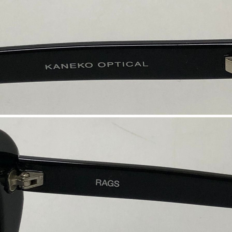 金子眼鏡×ラグスマックレガー オーバルサングラス ブラック RAGS McGREGOR KANEKO OPTICAL【AFI13】