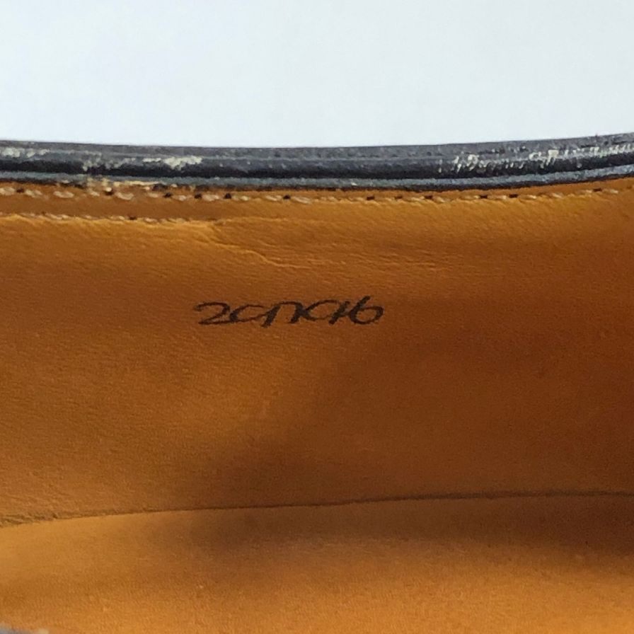 ジョンロブ プレーントゥ CHELMER チェルマー チゼルトゥ カーフ ブラック サイズUK7E JOHNLOBB ビジネスシューズ 約25.5cm【LA】【中古】
