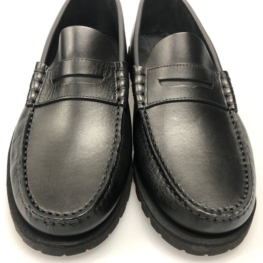 パラブーツ ローファー 0223 カーフ メンズ ブラック サイズ6ハーフ Paraboot ローファー 約25.0cm【LA】【中古】